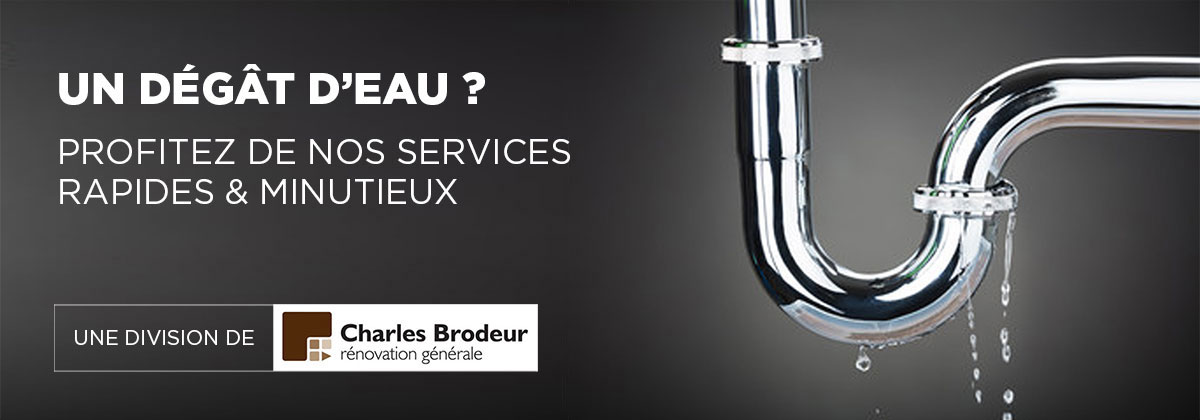 Service après sinistre de dégât d'eau
